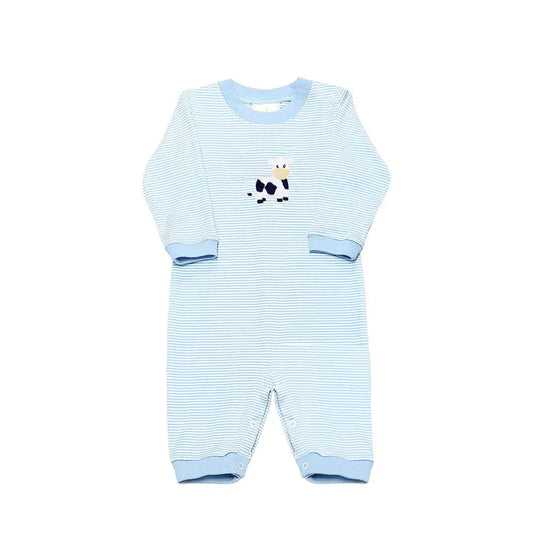 Cow Luke Bubble- Light Blue Bitty Knit