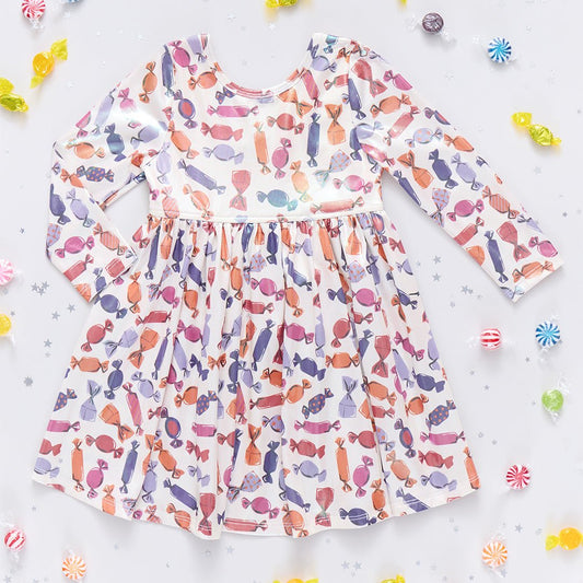 Girls Lame Steph Dress- Halloween Candy