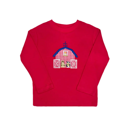 Farm Harry's Play Tee LS- Red Knit