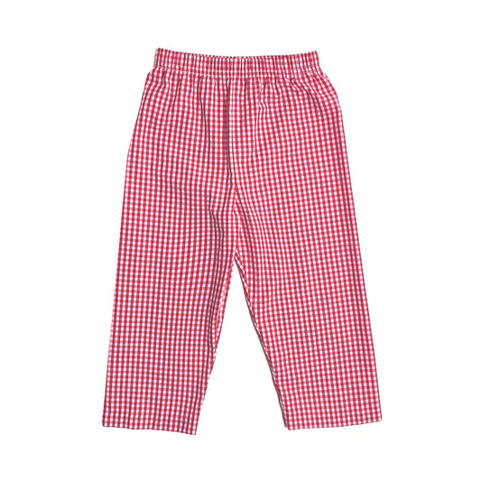Firetruck Leo Pant's- Red Medium Check