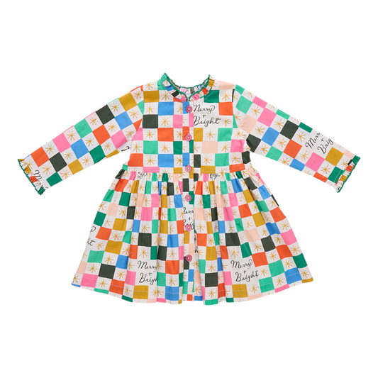 Girls Autumn Dress- Merry And Bright