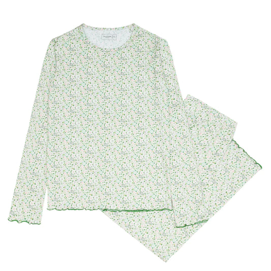 unisex sea marsh floral pima pajamas set