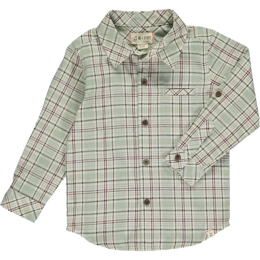 Atwood woven shirt- Green/white plaid