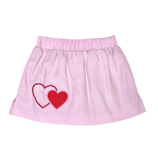 Heart Miley Skort- Pink Cord