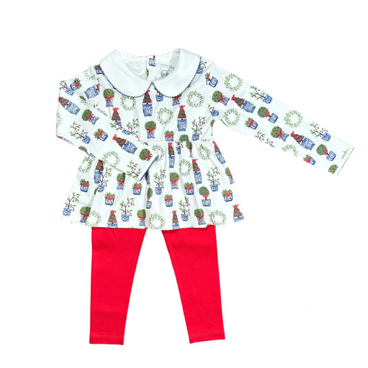 Play Shirt And Leggings- Christmas Planters