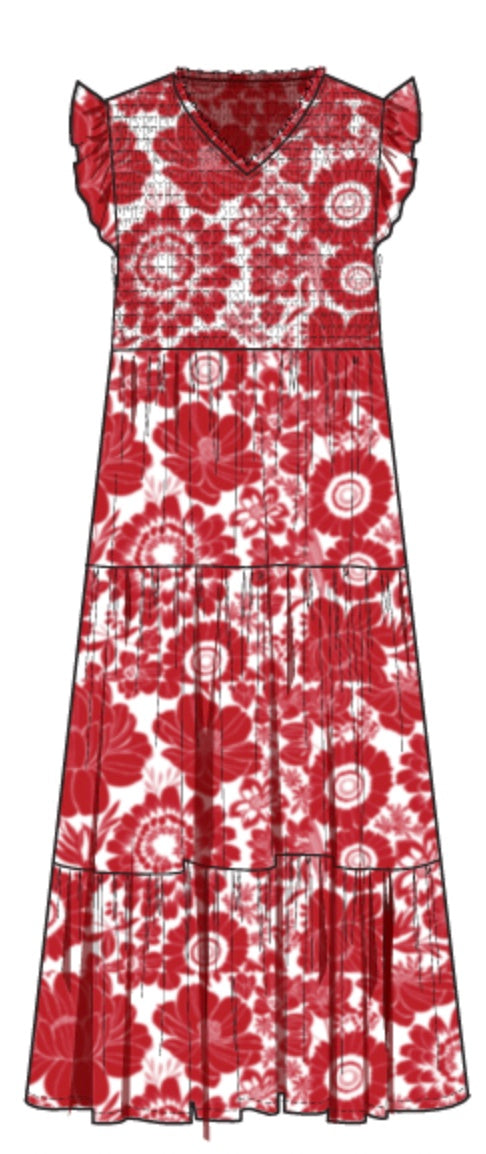 Lily Gameday Dress- True Red