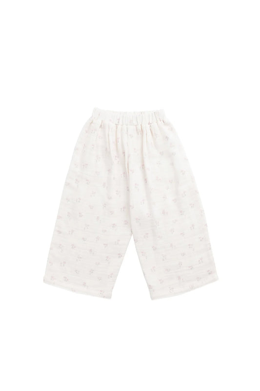 Organic Cotton Muslin Odette Pant - Pauline Pink