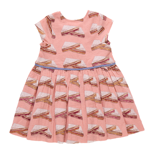 Girls Fatima Dress- PB&J- Pink Chicken