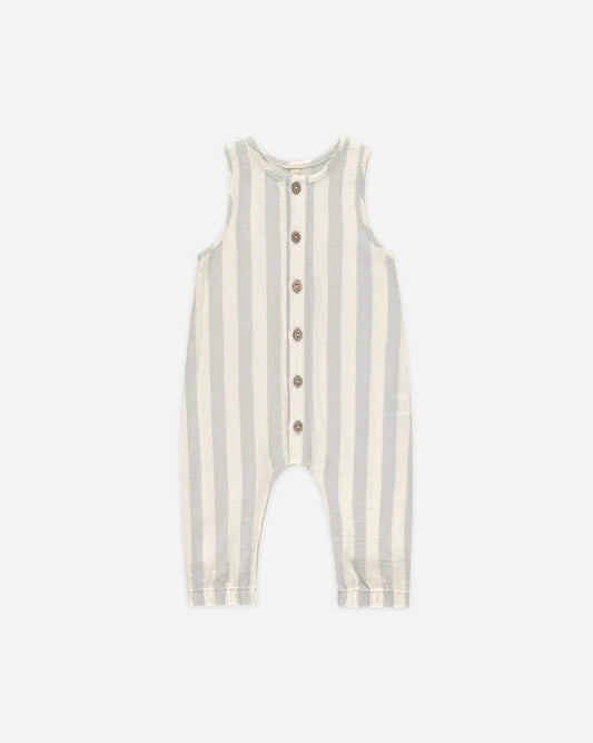 Woven Jumpsuit - Sky Stripe - Quincy Mae