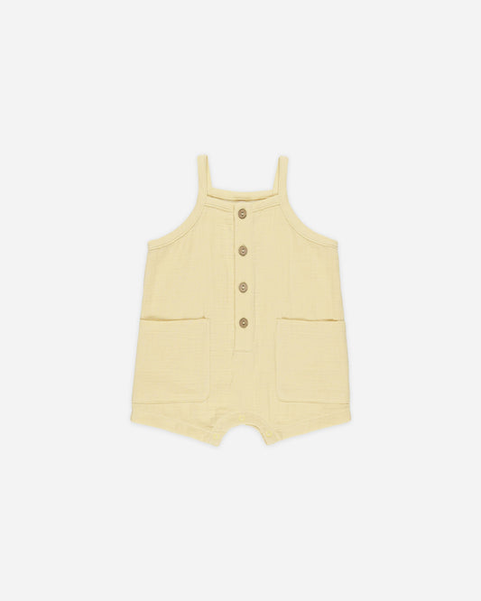 Oakley Romper Yellow- Quincy Mae