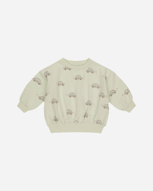 Relaxed Sweatshirt Cars- Quincy Mae