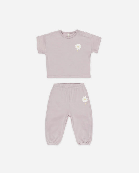 Jersey Tee + Pant Set - Quincy Mae
