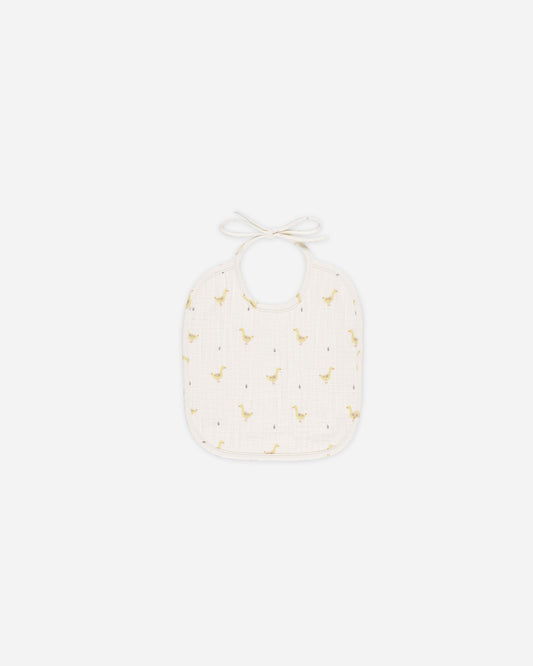 Woven Tie Bib- Geese- Quincy Mae