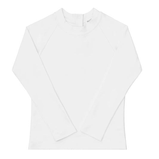 unisex crane white rashguard