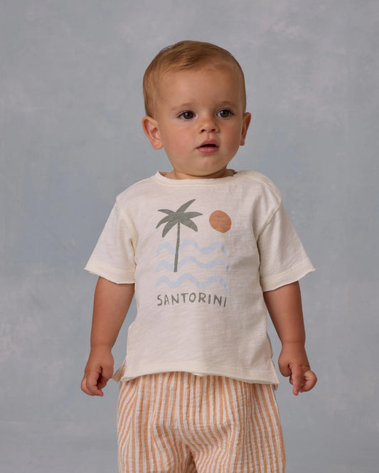 Raw Edge Tee- Santorini - Rylee + Cru