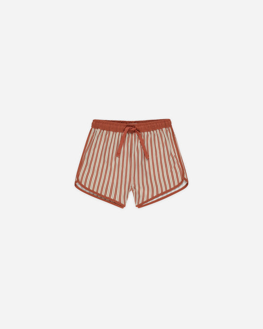 Swim Trunk- Poppy Stripe - Rylee + Cru