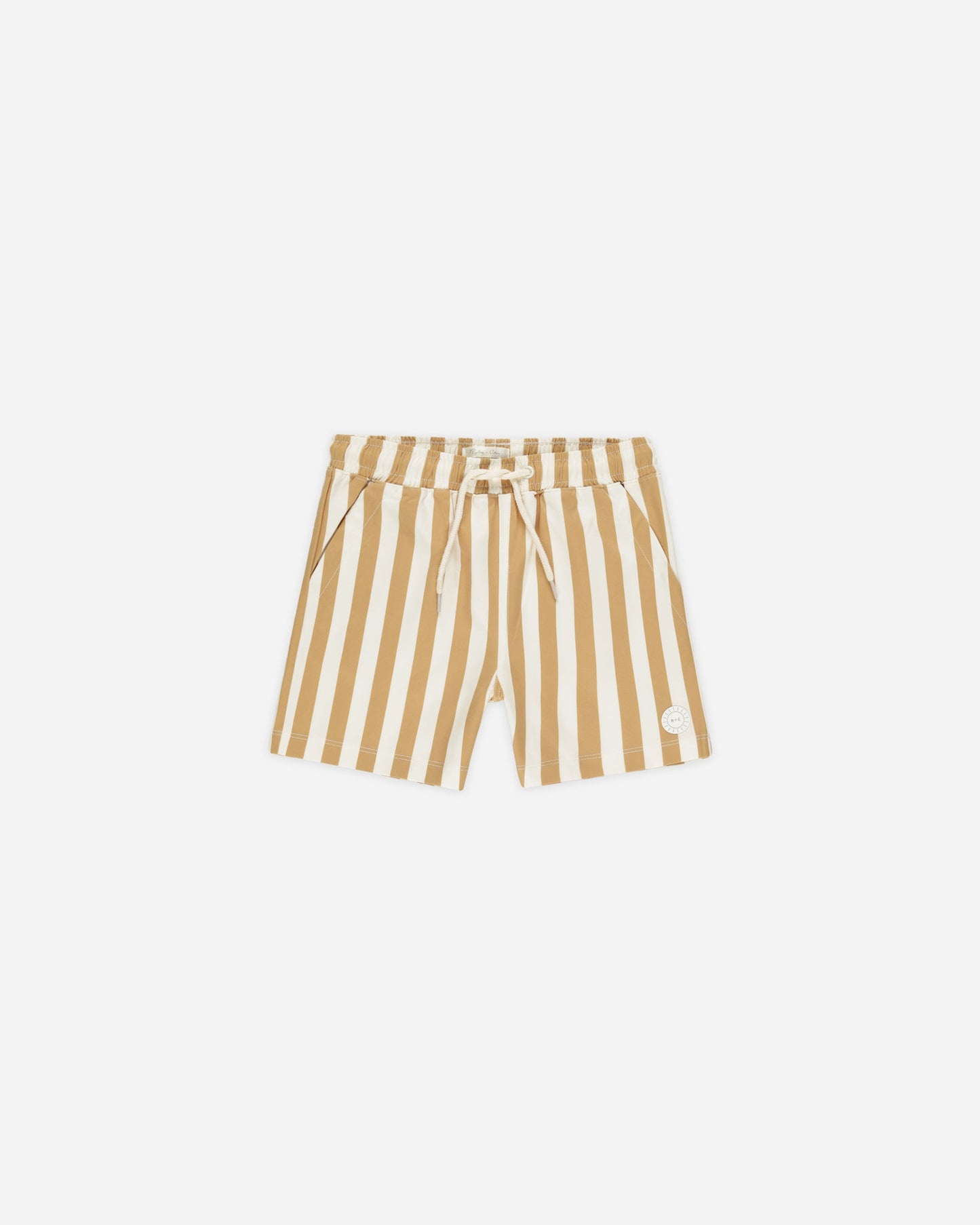 Swim Trunk- Marigold Stripe - Rylee + Cru