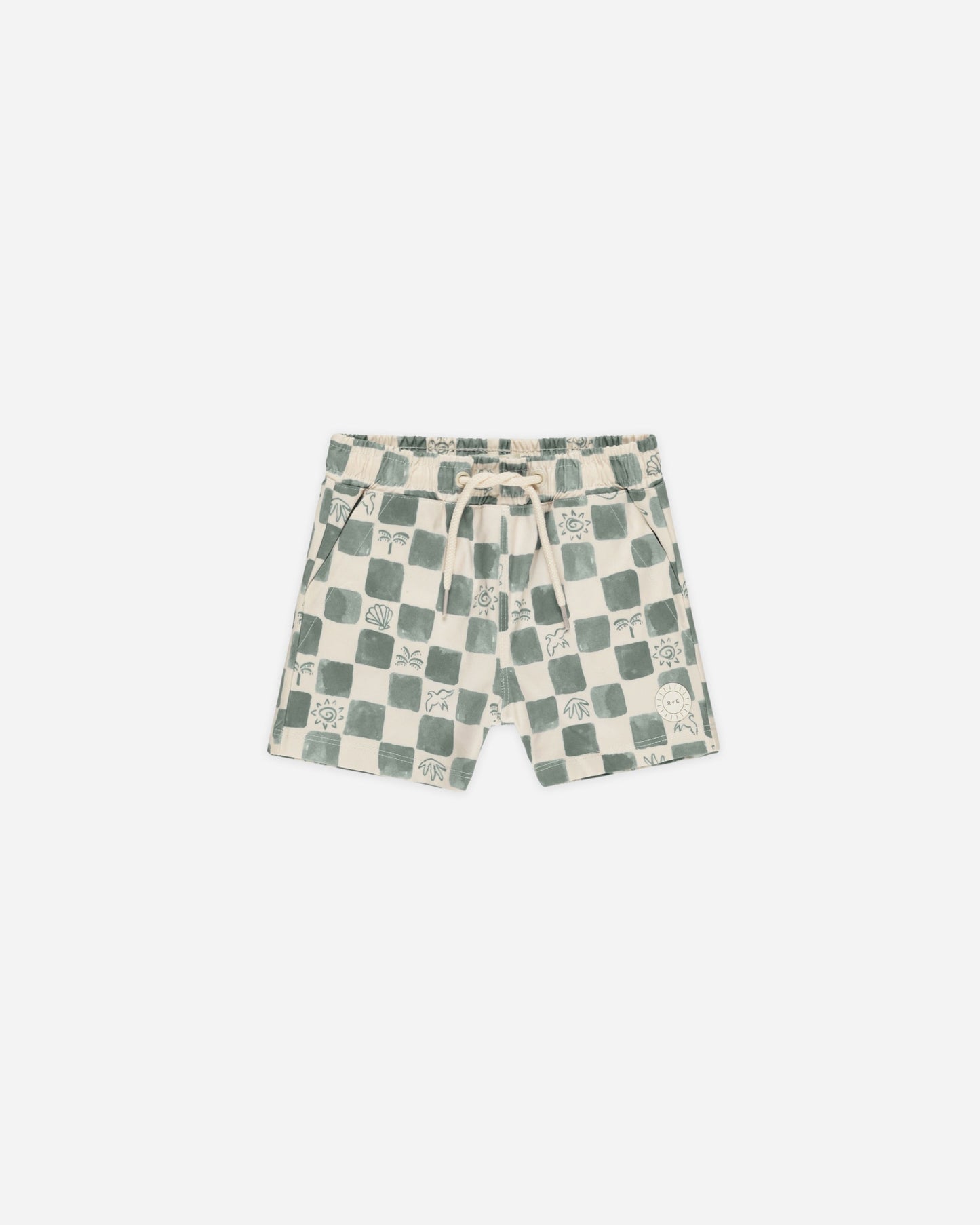 Swim Trunk- Coastal Check - Rylee + Cru