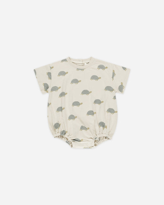 Relaxed Bubble Romper- Sea Turtles- Rylee + Cru