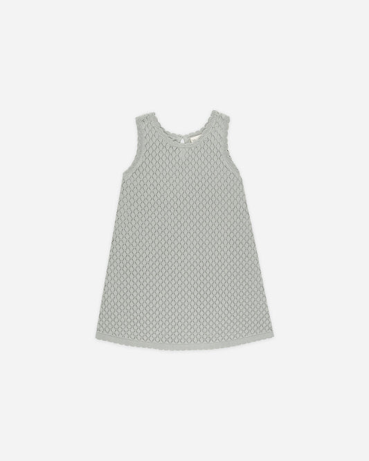 Crochet Tank Dress Seafood- Rylee + Cru