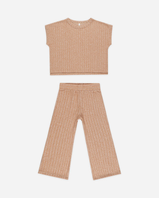 Cozy Rib Set Grapefruit- Rylee + Cru