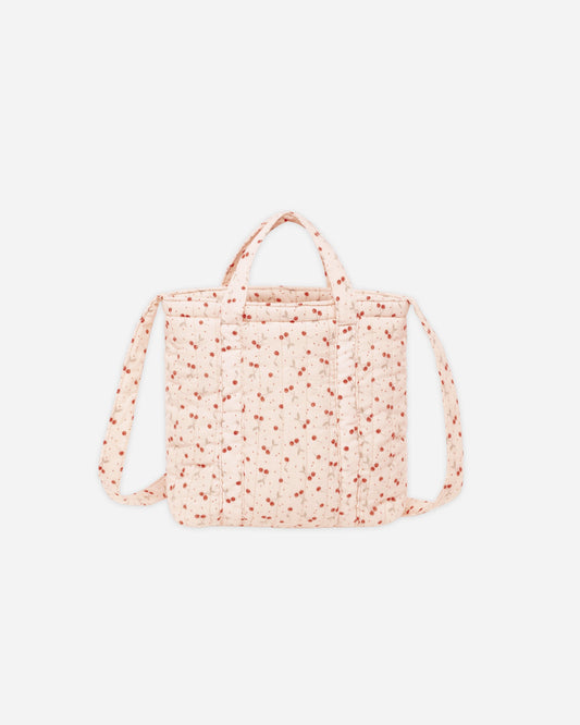 Quilted Tote Bag- Cherries- Rylee + Cru