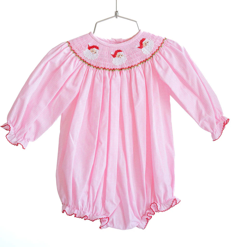 Santa Claus Smocked Birdie Bubble