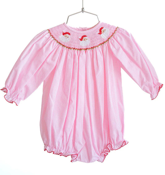 Santa Claus Smocked Birdie Bubble