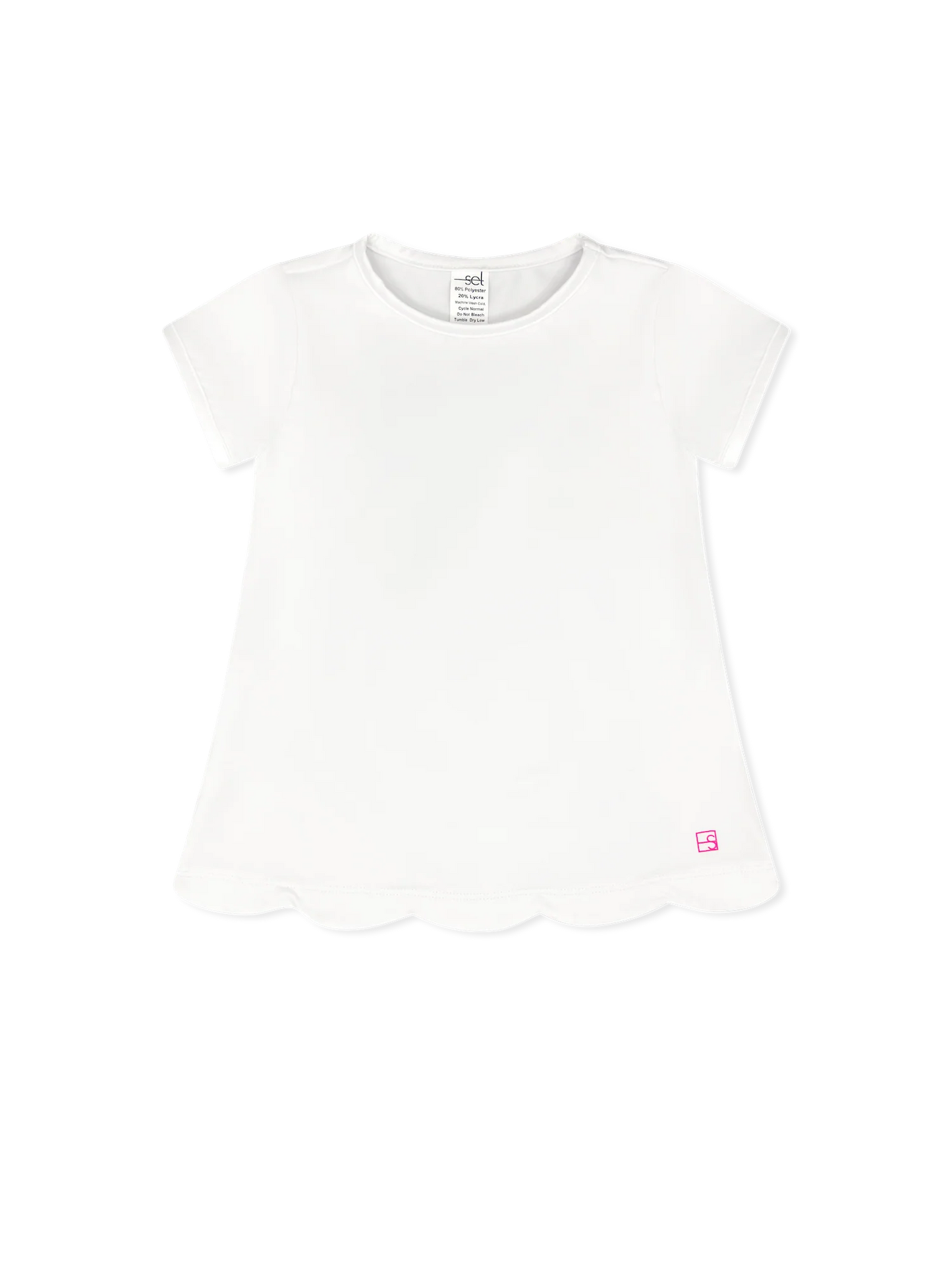 Bridget Basic T Scallop - Pure Coconut - Lullaby Set