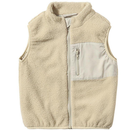 Gilt Sherpa Vest- Beige