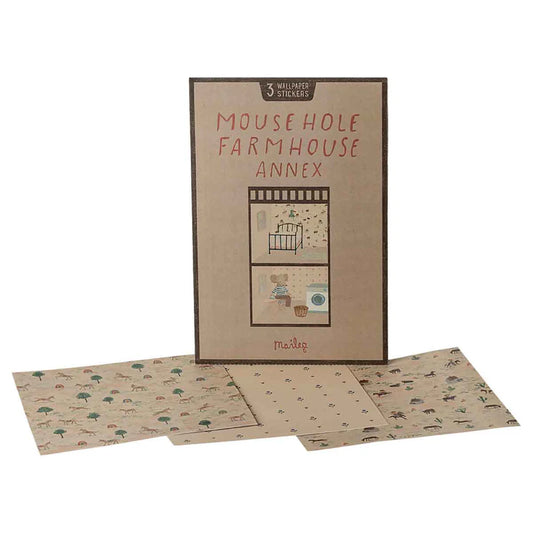 Wallpaper Set for Mouse House Annex- Maileg