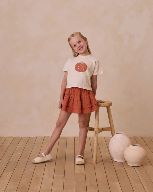Boxy Tee Tomato- Rylee + Cru