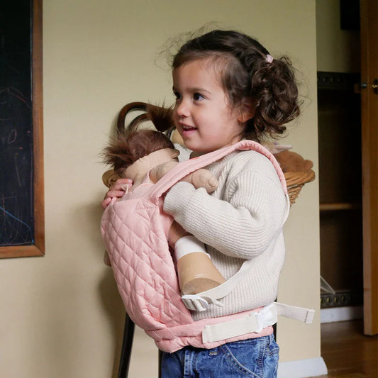 Dinkum Dolls Quilted Carrier- Rose