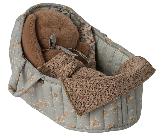 Maileg Carry Cot Large Blue