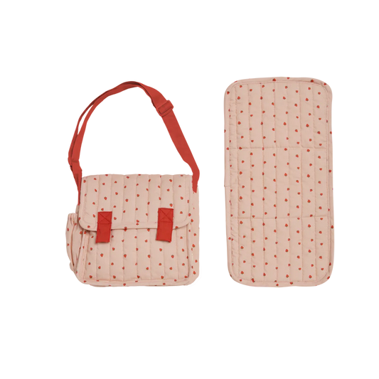 Carrie Convertible Changing Set- Strawberry