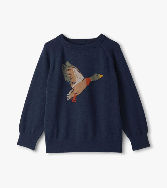 Hatley Boys Duck Crew Neck Sweater
