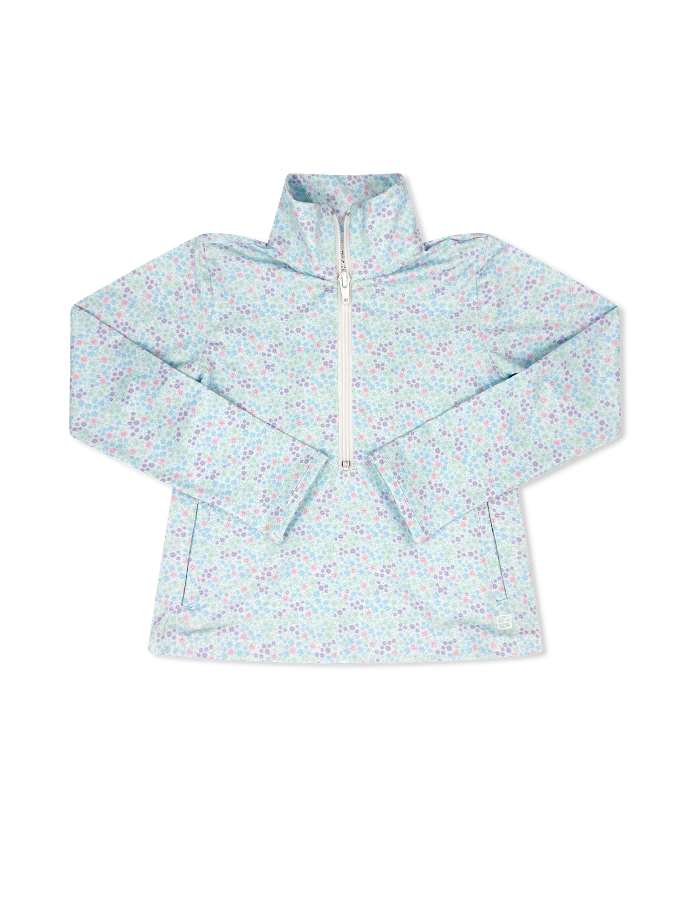 Heather Half Zip - Frosted Floral, Pure Coconut- Lullaby Set