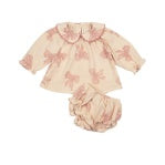 Georgina Set- Vintage Bows Dusty Pink