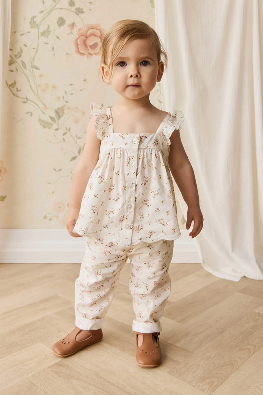 Organic Cotton Haylen Top - Bianca Antique
