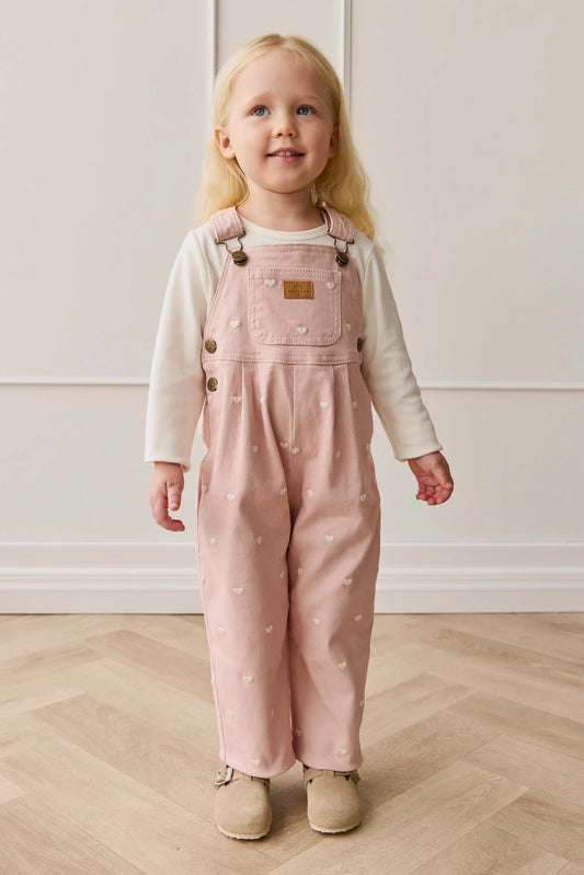 Blair Overall - Petite Heart Peach- Jamie Kay