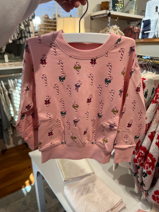 Play Sweatshirt- Mini Candy Canes