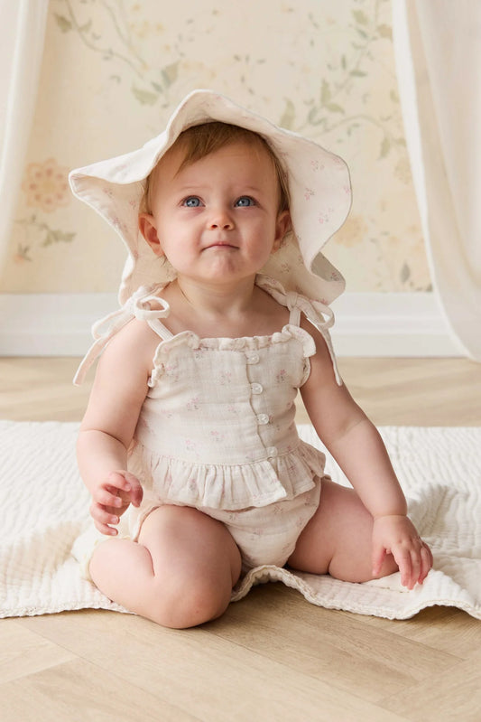 Organic Cotton Muslin Mirabel Top - Pauline Pink