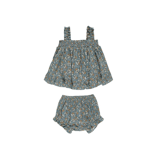 LaLa Blue Floral Set by Rylee + Cru
