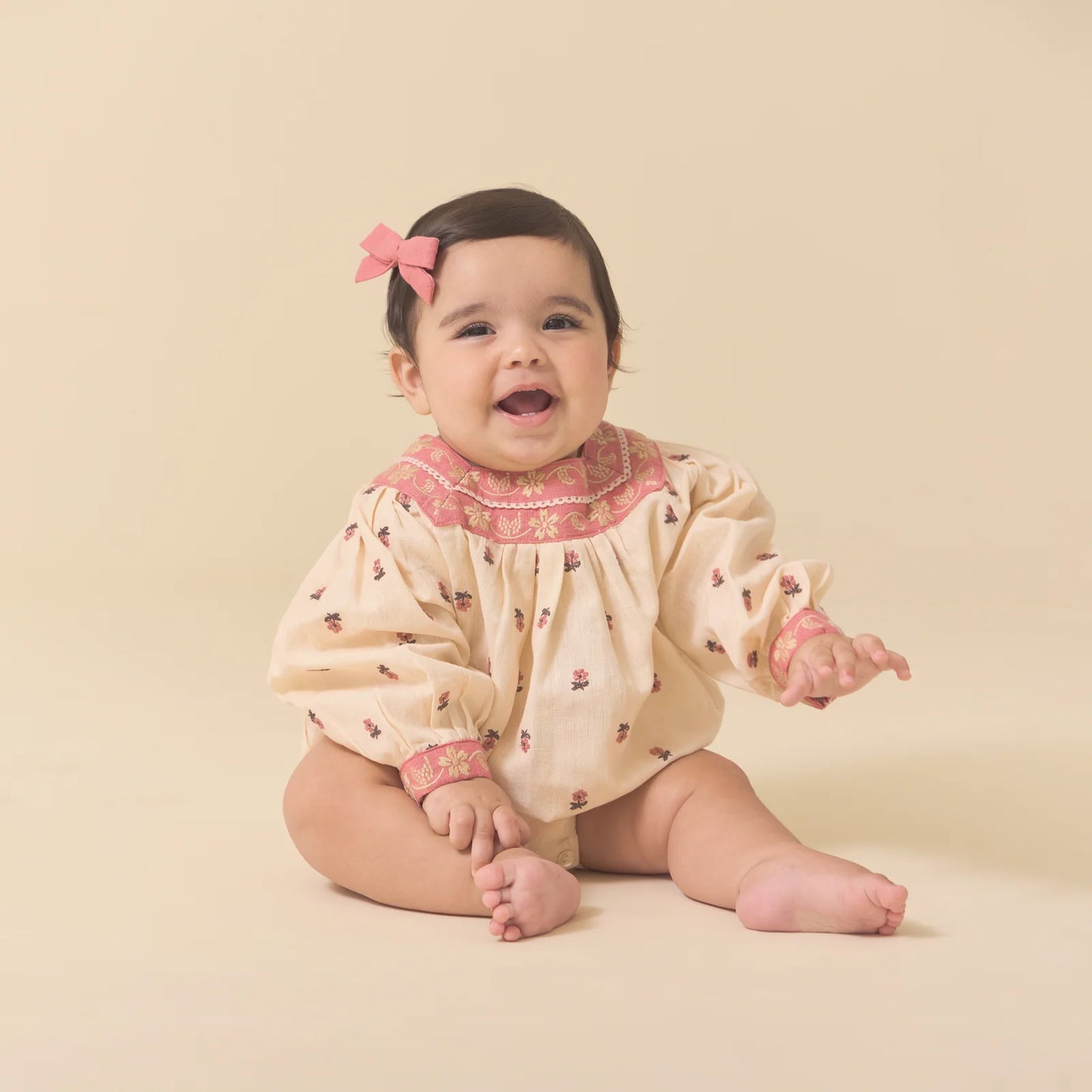 Lali Little Adelle Romper in Petite Flower Embroidery