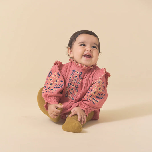Lali Little Marie Romper in Dusty Cedar