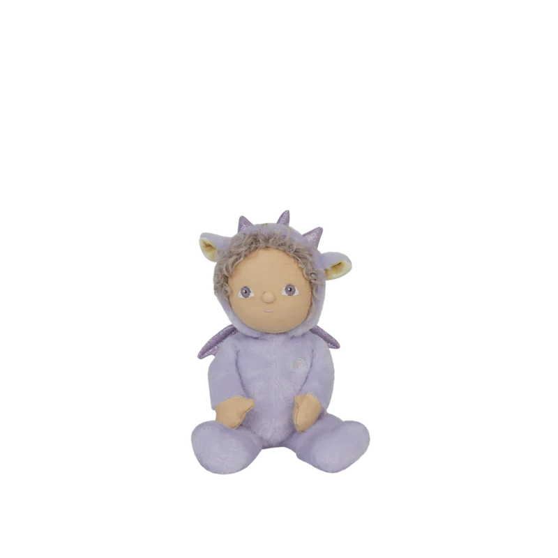 Dinky Dinkum Doll Duffy Dragon- Lavender