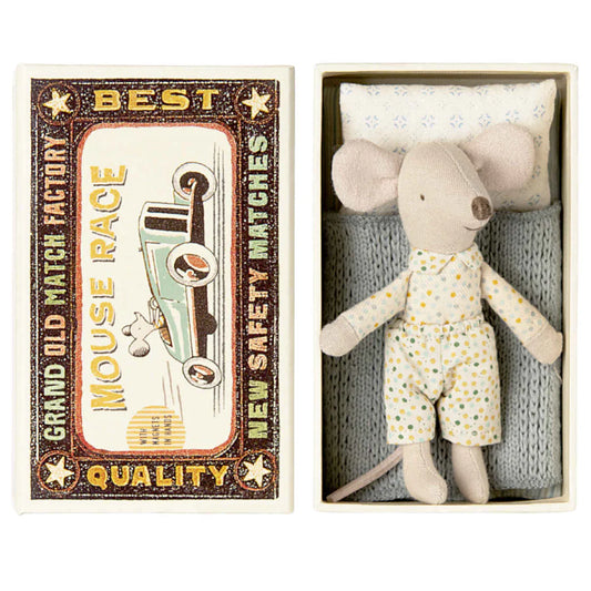 Little Brother Mouse in Matchbox- Maileg
