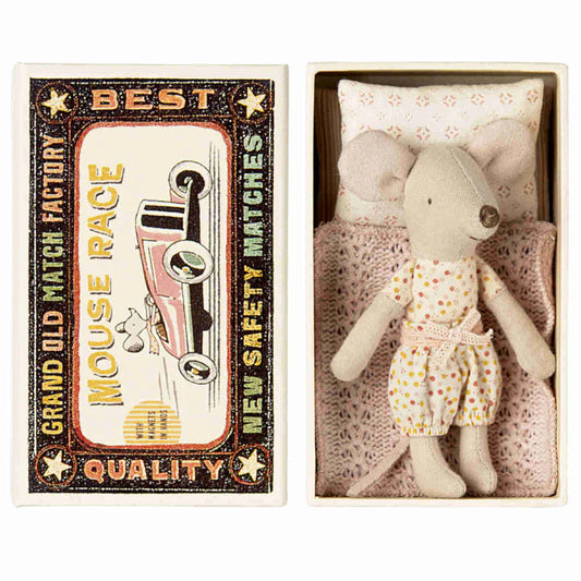 Little Sister Mouse in Matchbox- Maileg