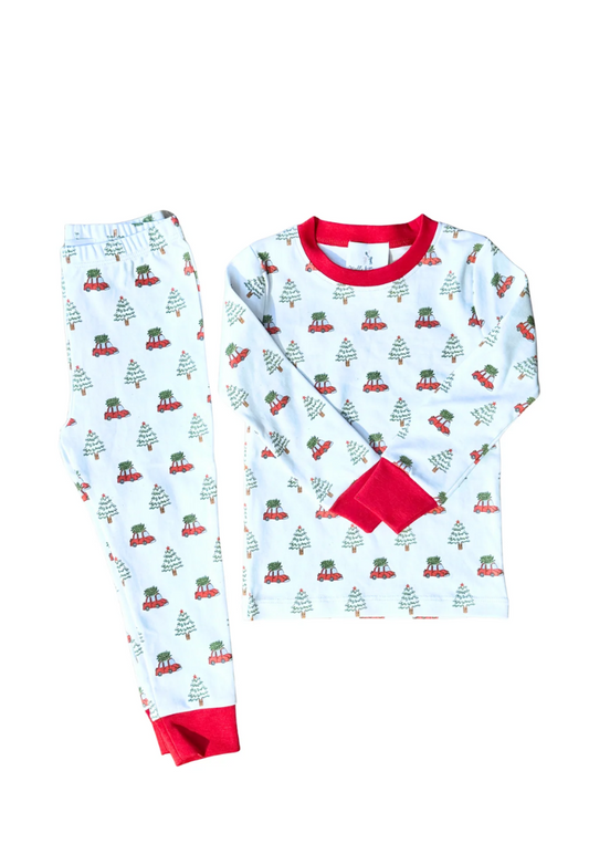 Christmas Cars PJs - Maddie & Connor