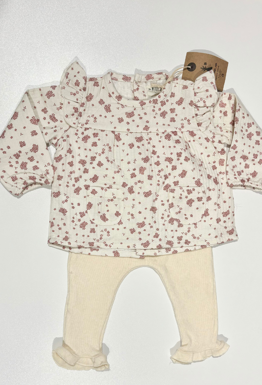 Ruffled Floral Set - Petit Indi